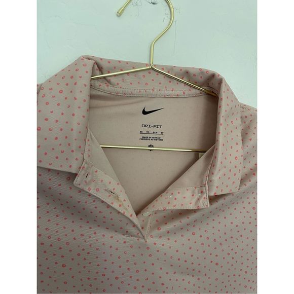 NIKE Dri Fit Spotted Polo Golf Size XS NWT - Picture 2 of 5